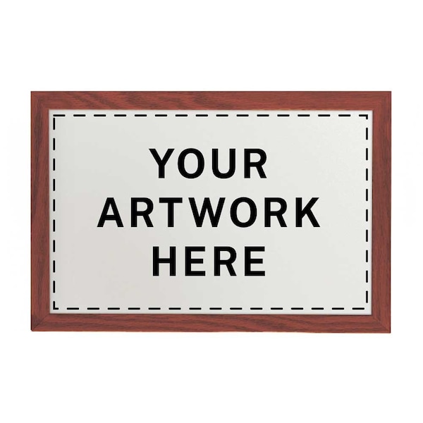 Drop-In Shadowbox, 12"x18", Light Oak/Rubb